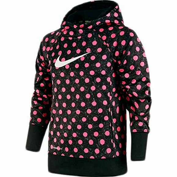 Nike Other - Nike Girls KO 3.0 Polka Dot Hoodie Pullover Size (S)
